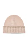 Paul & Shark Ribbed-knit Beanie Hat In Neutral