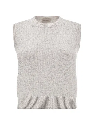 Paul & Shark Ribbed-knit Vest In Gray
