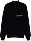 Paul & Shark High Collar Sweater With Pocket In Black