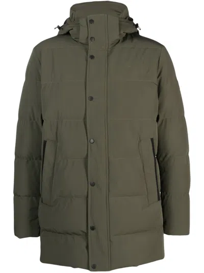 Paul & Shark Save The Sea Down Jacket In Green