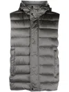 Paul & Shark Save The Sea Padded Gilet In Grey