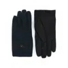 Paul & Shark Shark Fin Leather And Typhoon® Corduroy Gloves In Black