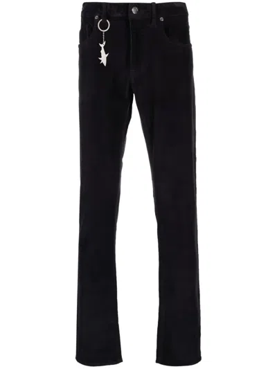 Paul & Shark Shark-keyring Corduroy Trousers In Blue