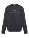 Paul & Shark Shark-logo Cotton Sweatshirt In Blue