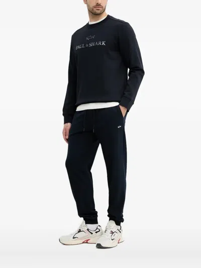 Paul & Shark Shark Logo Sweatshirt In Black