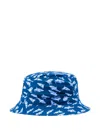 Paul & Shark Shark-print Bucket Hat In Blue