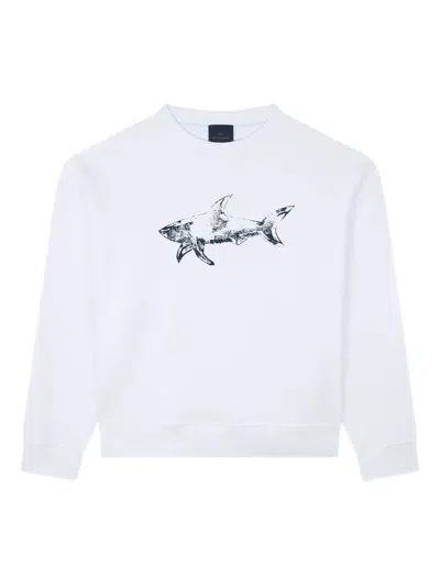 PAUL & SHARK SHARK-PRINT FLEECE SWEATSHIRT