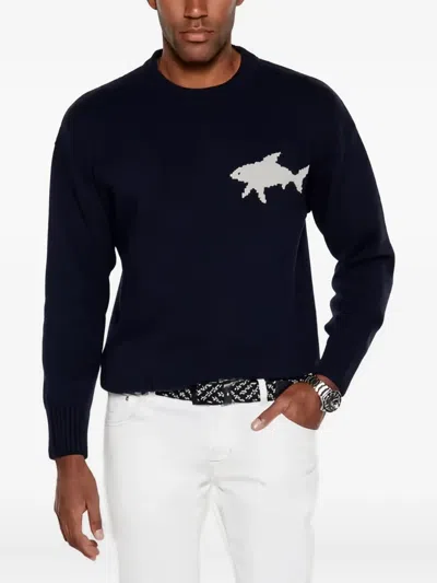 Paul & Shark Shark Sweater In Blue