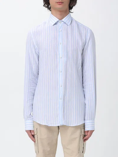 Paul & Shark Shirt  Men Color Sky Blue In White