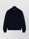 Paul & Shark Short Jacket With High Neck And Pockets In Blue