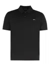Paul & Shark Short-sleeve Polo Shirt Featuring Side Slits In Black