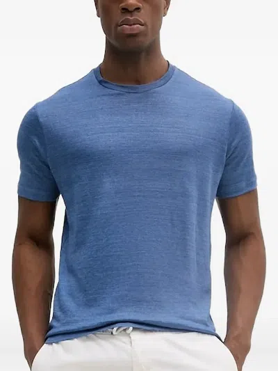 Paul & Shark Short-sleeve Crew-neck T-shirt In Blue