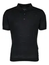 Paul & Shark Black Short Sleeve Solid Polo