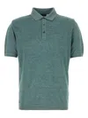 Paul & Shark Green Short Sleeves Solid Polo In Green