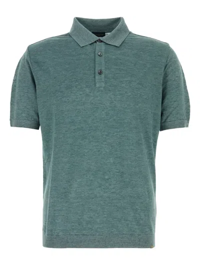 Paul & Shark Short-sleeve Polo Shirt In Green