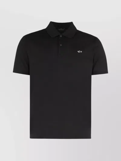 PAUL & SHARK SHORT-SLEEVE POLO SHIRT FEATURING SIDE SLITS