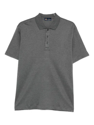Paul & Shark Short-sleeve Polo Shirt In Gray