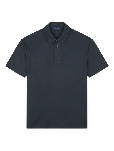Paul & Shark Short-sleeve Polo Shirt In Gray