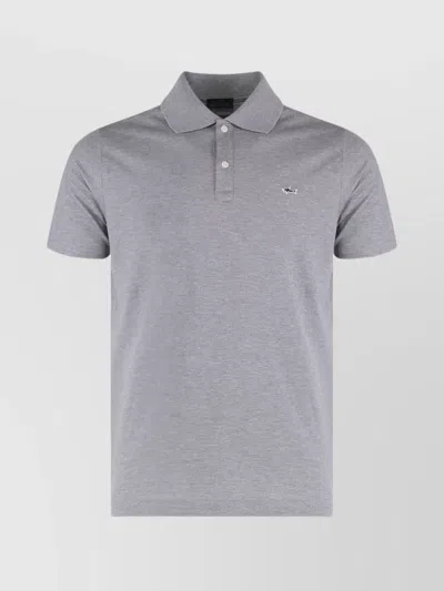 Paul & Shark Short Sleeve Polo Shirt With Side Slits In Black