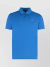Paul & Shark Short-sleeved Cotton Polo Shirt For Casual Style In Blue