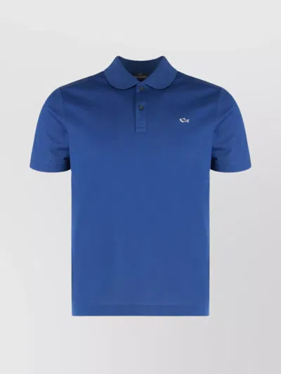 PAUL & SHARK SHORT SLEEVE POLO SHIRT WITH SIDE SLITS