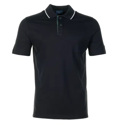 Paul & Shark Short Sleeve Xsoft Tipped Polo Shirt Navy In Blue