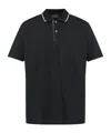 Paul & Shark Contrasting-trim Polo Shirt In Black