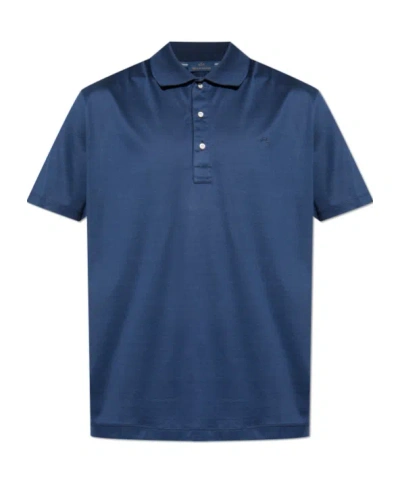 PAUL & SHARK LOGO-EMBROIDERED POLO SHIRT