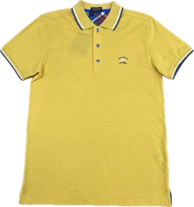 Paul & Shark Short-sleeved Polo Shirt In Yellow