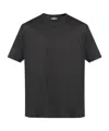 Paul & Shark Cotton Crew-neck T-shirt In Black