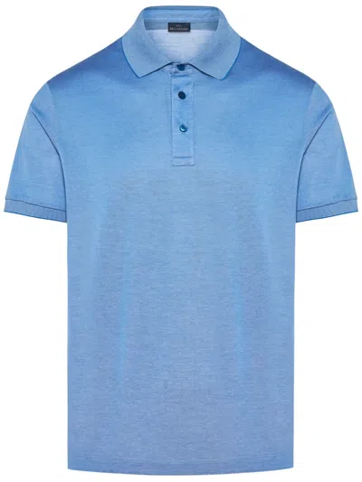 Paul & Shark Short-sleeves Cotton Polo Shirt In Blue