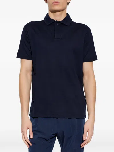 Paul & Shark Short-sleeve Polo Shirt In Blue
