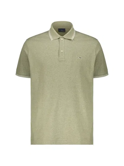 Paul & Shark Short-sleeve Polo Shirt In Yellow