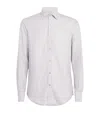 Paul & Shark Silk-cotton-cashmere Shirt In Gray