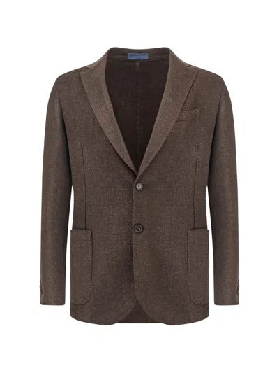 Paul & Shark Single-breasted Blazer In Brown