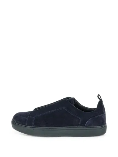 Paul & Shark Sneakers Slip-on In Suede In Blue