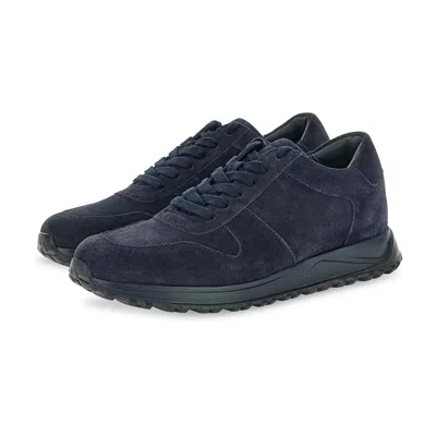 Paul & Shark Sneakers In Suede In Blue