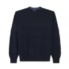 Paul & Shark Soft Cool Touch Wool Crewneck Sweater In Blue