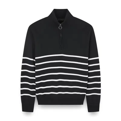 PAUL & SHARK SOFT COOL TOUCH WOOL HALF ZIP SWEATER