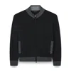 Paul & Shark Soft Cool Touch Wool Sweater With Zip Closure In Black
