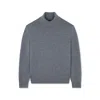 Paul & Shark Soft Cool Touch Wool Turtleneck In Gray