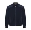 Paul & Shark Soft Cool Touch Wool Zip-up Sweater With Typhoon® Platinum Details In Black