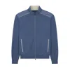 Paul & Shark Soft Cool Touch Wool Zip-up Sweater With Typhoon® Platinum Details In Blue
