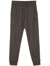 Paul & Shark Logo-plaque Track Pants In Brown