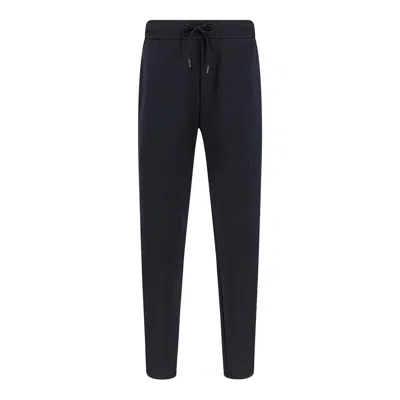 Paul & Shark Sport Pants In Active Fleece With Microfiber Details In Black