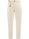 Paul & Shark Paul  Shark Low Rise Skinny Cropped Trousers In Neutral