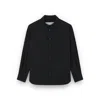 Paul & Shark Stretch Wool Overshirt In Black