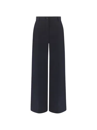 Paul & Shark Stretch-twill Palazzo Pants In Blue
