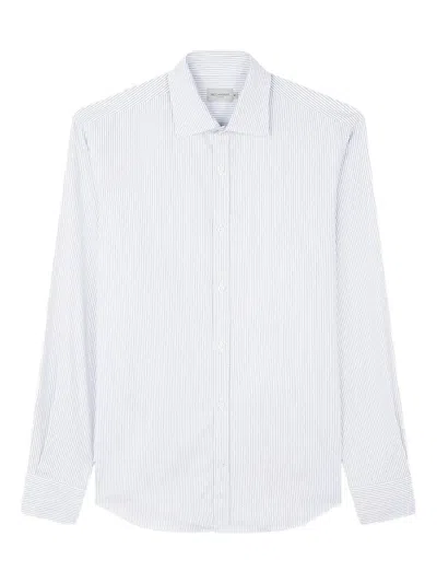Paul & Shark Stripe-pattern Cotton Shirt In White