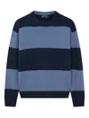 Paul & Shark Wool And Cashmere Crewneck Sweater In Blue